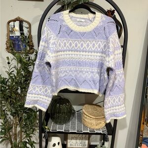 Lush Pastel Knit Sweater size medium